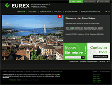 Tablet Screenshot of eurexsuisse.com